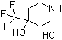 4-(三氟甲基)哌啶-4-醇盐酸盐分子结构 (CAS 1193389-14-8)