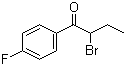 2-Bromo-1-(4-fluorophenyl)-1-butanone molecular structure (CAS 119344-67-1)