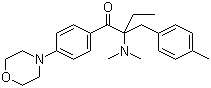 结构式 CAS# 119344-86-4, 2-(4-甲基苄基)-2-(二甲基氨基)-1-(4-吗啉苯基)-1-丁酮