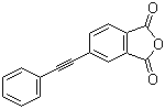4-苯基乙炔基邻苯二甲酸酐分子结构 (CAS 119389-05-8)