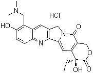 盐酸拓扑替康分子结构 (CAS 119413-54-6)
