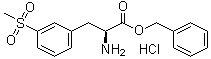 3-(甲基磺酰基)-L-苯丙氨酸苄酯盐酸盐分子结构 (CAS 1194550-59-8)