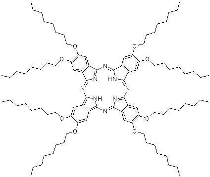2,3,9,10,16,17,23,24-Octakis(octyloxy)-29H,31H-phthalocyanine molecular structure (CAS 119457-81-7)