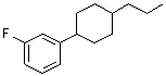 1-氟-3-(4-丙基环己基)苯分子结构 (CAS 119511-09-0)
