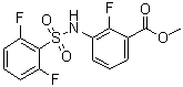 Methyl 3-[[(2,6-difluorophenyl)sulfonyl]amino]-2-fluorobenzoate molecular structure (CAS 1195768-19-4)
