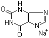 黄嘌呤钠盐分子结构 (CAS 1196-43-6)