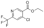 Ethyl 4-chloro-6-(trifluoromethyl)nicotinate molecular structure (CAS 1196146-35-6)