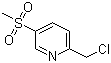 2-(氯甲基)-5-(甲磺酰基)吡啶分子结构 (CAS 1196151-88-8)