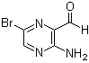 3-Amino-6-bromo-2-pyrazinecarboxaldehyde molecular structure (CAS 1196156-63-4)