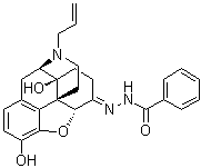 Naloxone benzoylhydrazone molecular structure (CAS 119630-94-3)