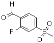 2-氟-4-(甲基磺酰基)苯甲醛分子结构 (CAS 1197193-11-5)