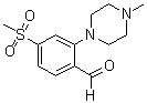 2-(4-甲基-1-哌嗪基)-4-(甲基磺酰基)苯甲醛分子结构 (CAS 1197193-37-5)