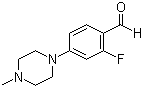 2-Fluoro-4-(4-methyl-1-piperazinyl)benzaldehyde molecular structure (CAS 1197193-42-2)
