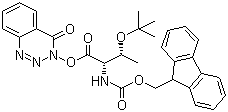 [(1S,2R)-2-叔丁氧基-1-[[(4-氧代-1,2,3-苯并三嗪-3(4H)-基)氧]羰基]丙基]氨基甲酸芴甲基酯分子结构 (CAS 119767-84-9)