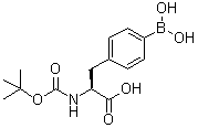 N-(叔丁氧羰基)-4-(硼酸基)-L-苯丙氨酸分子结构 (CAS 119771-23-2)