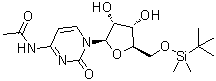 N-Acetyl-5'-O-[(1,1-dimethylethyl)dimethylsilyl]cytidine molecular structure (CAS 119794-51-3)