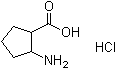 2-Aminocyclopentanecarboxylic acid hydrochloride (1:1) molecular structure (CAS 1198283-36-1)