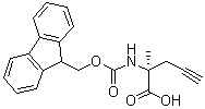 (2S)-2-[[(9H-Fluoren-9-ylmethoxy)carbonyl]amino]-2-methyl-4-pentynoic acid molecular structure (CAS 1198791-58-0)