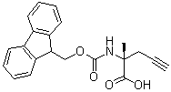 (2R)-2-[[芴甲氧羰基]氨基]-2-甲基-4-戊炔酸分子结构 (CAS 1198791-65-9)