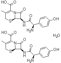 头孢羟氨苄半水合物分子结构 (CAS 119922-85-9)