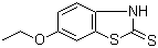 6-乙氧基-2-巯基苯并噻唑分子结构 (CAS 120-53-6)