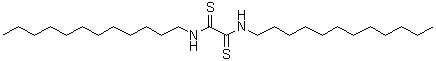 N,N'-二(十二烷基)二硫代草酰胺分子结构 (CAS 120-88-7)