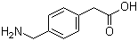4-氨基甲基苯乙酸分子结构 (CAS 1200-05-1)