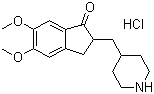 5,6-Dimethoxy-2-(4-piperidinylmethyl)-1-indanone hydrochloride molecular structure (CAS 120013-39-0)