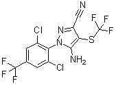 Fipronil sulfide分子结构 (CAS 120067-83-6)