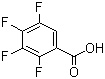 2,3,4,5-四氟苯甲酸分子结构 (CAS 1201-31-6)