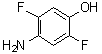2,5-二氟-4-氨基苯酚分子结构 (CAS 120103-19-7)