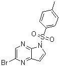 2-Bromo-5-tosyl-5H-pyrrolo[2,3-b]pyrazine molecular structure (CAS 1201186-54-0)