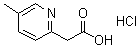 5-Methyl-2-pyridineacetic acid hydrochloride molecular structure (CAS 1201194-56-0)