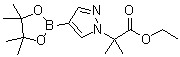 alpha,alpha-二甲基-4-(4,4,5,5-四甲基-1,3,2-二氧硼杂环戊烷-2-基)-1H-吡唑-1-乙酸乙酯分子结构 (CAS 1201657-32-0)