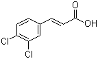 3,4-二氯肉桂酸分子结构 (CAS 1202-39-7)