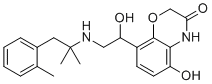 5-hydroxy-8-(1-hydroxy-2-(2-methyl-1-o-tolylpropan-2-ylamino)ethyl)-2H-benzo[b][1,4]oxazin-3(4H)-one molecular structure (CAS 1202235-68-4)