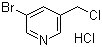 3-溴-5-(氯甲基)吡啶盐酸盐分子结构 (CAS 120277-69-2)