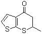 5,6-二氢-6-甲基-4H-噻吩并[2,3-b]噻喃-4-酮分子结构 (CAS 120279-85-8)