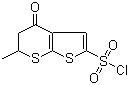5,6-Dihydro-6-methyl-4-oxo-4H-thieno[2,3-b]thiopyran-2-sulfonyl chloride molecular structure (CAS 120279-87-0)