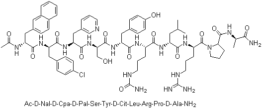 西曲瑞克分子结构 (CAS 120287-85-6)