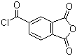 1,2,4-偏苯三酸酐酰氯分子结构 (CAS 1204-28-0)