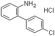 4'-氯联苯-2-胺盐酸盐分子结构 (CAS 1204-44-0)