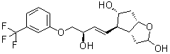 (3aR,4R,5R,6aS)-Hexahydro-4-[(1E,3R)-3-hydroxy-4-[3-(trifluoromethyl)phenoxy]-1-buten-1-yl]-2H-cyclopenta[b]furan-2,5-diol molecular structure (CAS 1204185-88-5)