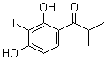 1-(2,4-Dihydroxy-3-iodophenyl)-2-methyl-1-propanone molecular structure (CAS 1204737-60-9)