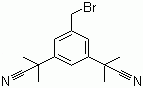 3,5-Bis(2-cyanoprop-2-yl)benzyl bromide molecular structure (CAS 120511-84-4)