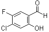 4-Chloro-5-fluoro-2-hydroxybenzaldehyde molecular structure (CAS 1205551-36-5)