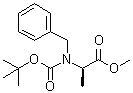N-[叔丁氧羰基]-N-(苯基甲基)-D-丙氨酸甲酯分子结构 (CAS 120571-59-7)