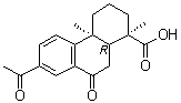 (1R,4aS,10aR)-7-乙酰基-1,2,3,4,4a,9,10,10a-八氢-1,4a-二甲基-9-氧代-1-菲羧酸分子结构 (CAS 120591-53-9)