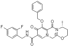 (4R,12aS)-N-[(2,4-Difluorophenyl)methyl]-3,4,6,8,12,12a-hexahydro-4-methyl-6,8-dioxo-7-(phenylmethoxy)-2H-pyrido[1',2':4,5]pyrazino[2,1-b][1,3]oxazine-9-carboxamide molecular structure (CAS 1206102-11-5)