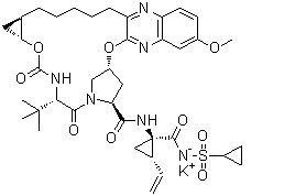 MK 5172 钾盐分子结构 (CAS 1206524-86-8)